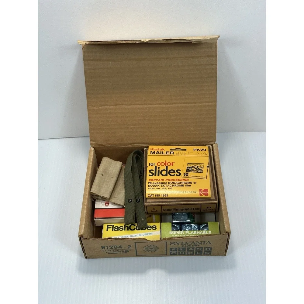 Vintage Lot‎ 5 Boxes GE Flashcubes 15 Cubes General Electric 40 Slides Florida